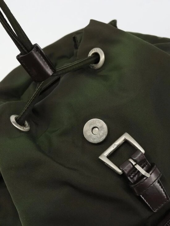 PRADA Backpack Nylon Khaki Auth bs22082 main image 10